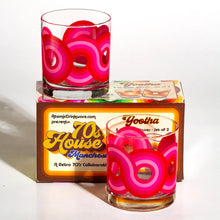 Load image into Gallery viewer, Atomic Drinkware &amp; 70s House Manchester Yootha Old Fashioned Rocks Cocktail Glass Pink

