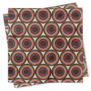 Mid Century Circles Cocktail Napkins