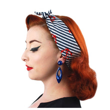 Load image into Gallery viewer, Inkabilly Anchors &amp; Stripes Bandana
