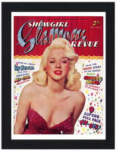 Showgirl Glamour Magazine Cover Diana Dors 30x40 Unframed Art Print