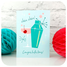 Load image into Gallery viewer, Chin Chin Congratulations Greetings Card
