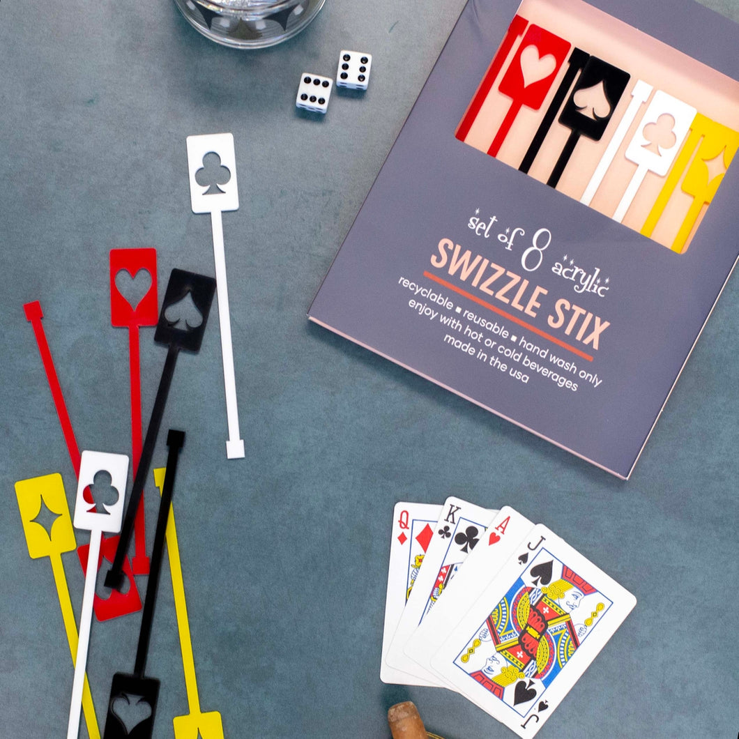Card Suits Swizzle Stix