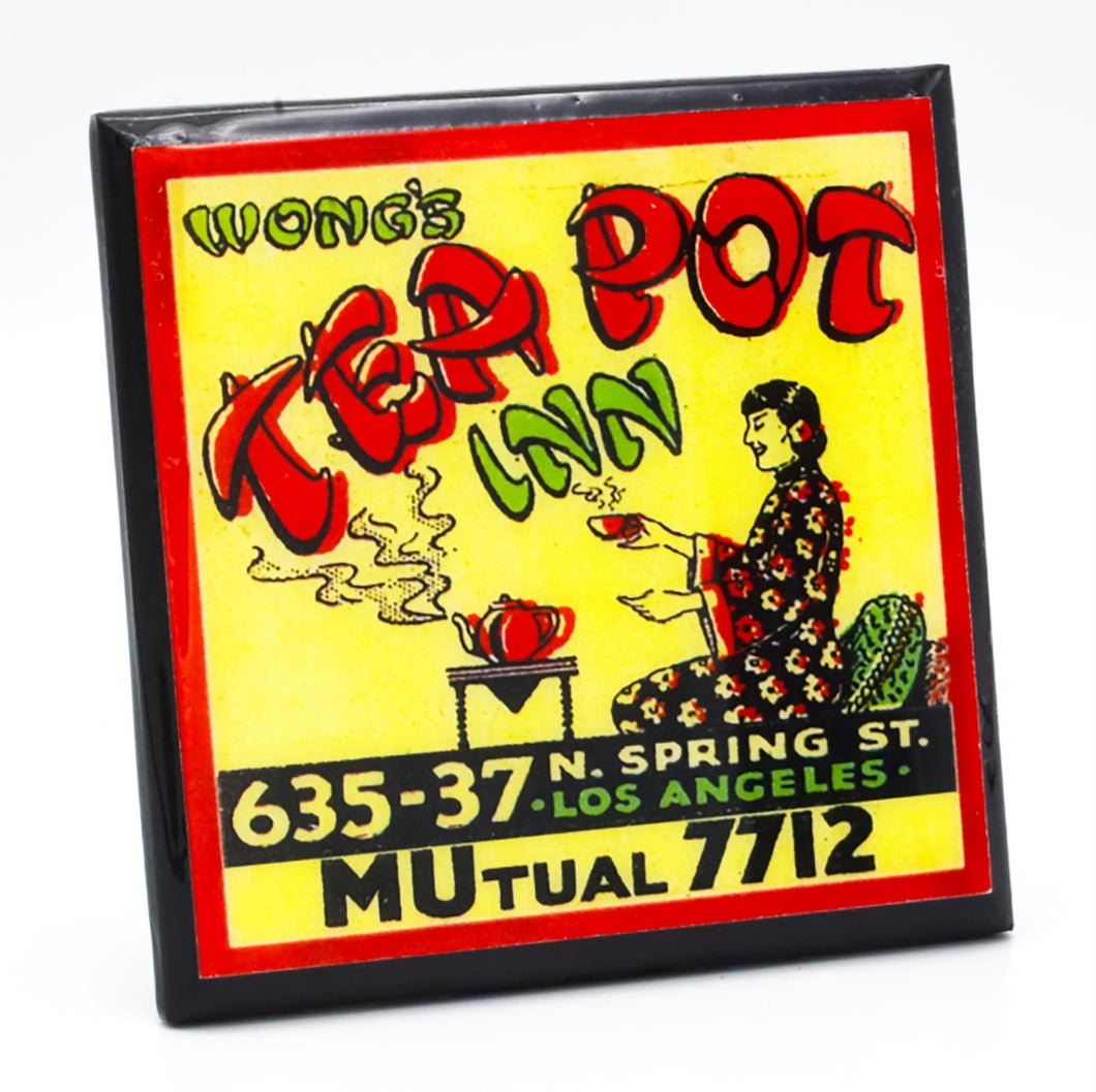 Wong's Tea Pot Inn Chinese Restaurant Coaster