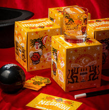 Load image into Gallery viewer, Limited Edition Mover &amp; Shaker Negroni Magic Cocktail Glass Gift Set
