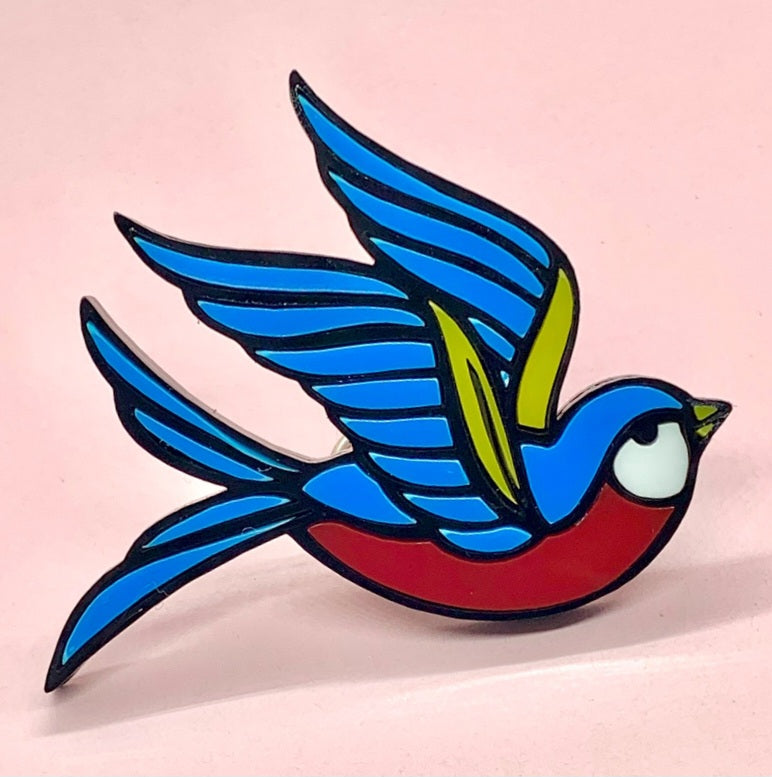 Vintage Swallow Brooch