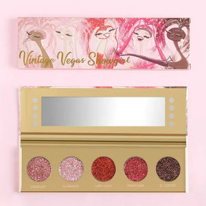 Dafna Beauty Vintage Vegas Showgirl Pressed Glitter Palette