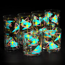 Load image into Gallery viewer, Atomic Drinkware Cosmic Stardust Collins Highball Cocktail Glass
