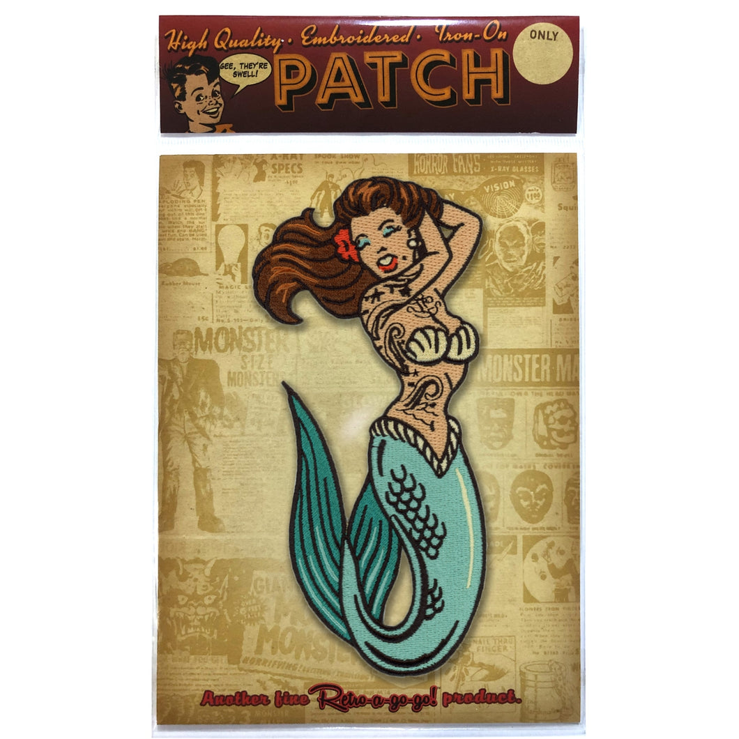 Tattoo Mermaid Embroidered Patch