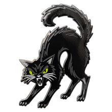 Load image into Gallery viewer, Vintage Style Scaredy Cat Enamel Pin
