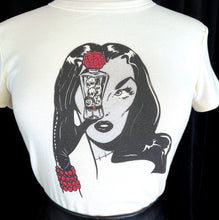 Load image into Gallery viewer, Dark Temptation Ladies Baby Tee Natural
