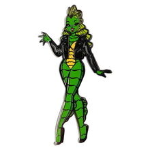 Load image into Gallery viewer, She Creature In Leather Jacket Enamel Pin
