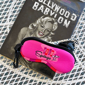 Palm Springs Cocktail Design Soft Glasses Case Pink