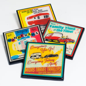 Airflight Vintage Travel Trailer Coaster
