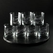 Load image into Gallery viewer, Set Of Seven Deadly Sins Old Fashioned Rocks Cocktail Glasses
