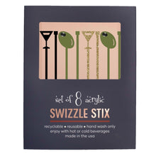 Load image into Gallery viewer, Martini &amp; Olive Swizzle Stix
