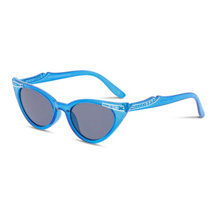 Retropeepers Betty Cat Eye Sunglasses Crystal Blue