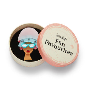 Erstwilder Fancy New Do Acrylic Brooch