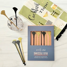 Load image into Gallery viewer, Mid Century Dart Design Swizzle Stix
