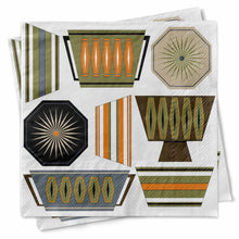 Load image into Gallery viewer, Mid Century Cookware Design Cocktail Napkins
