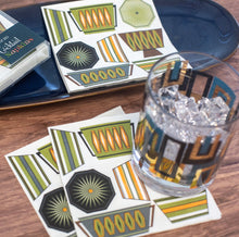 Load image into Gallery viewer, Mid Century Cookware Design Cocktail Napkins
