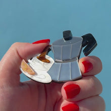 Load and play video in Gallery viewer, Erstwilder Buongiorno Acrylic Brooch
