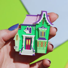 Load and play video in Gallery viewer, Erstwilder A Day At The Fair Enter If You Dare Acrylic Brooch
