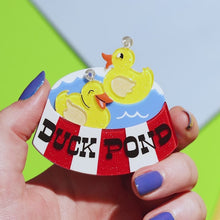 Load and play video in Gallery viewer, Erstwilder A Day At The Fair Hooked On A Feeling Acrylic Brooch
