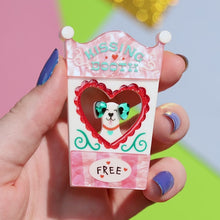 Load and play video in Gallery viewer, Erstwilder A Day At The Fair Free Kisses Acrylic Brooch
