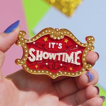 Load and play video in Gallery viewer, Erstwilder A Day At The Fair It&#39;s Showtime Acrylic Brooch
