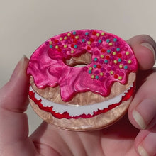 Load and play video in Gallery viewer, Erstwilder Donut Acrylic Brooch
