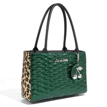 Load image into Gallery viewer, Lux De Ville Venus Green Wild Cherry Handbag
