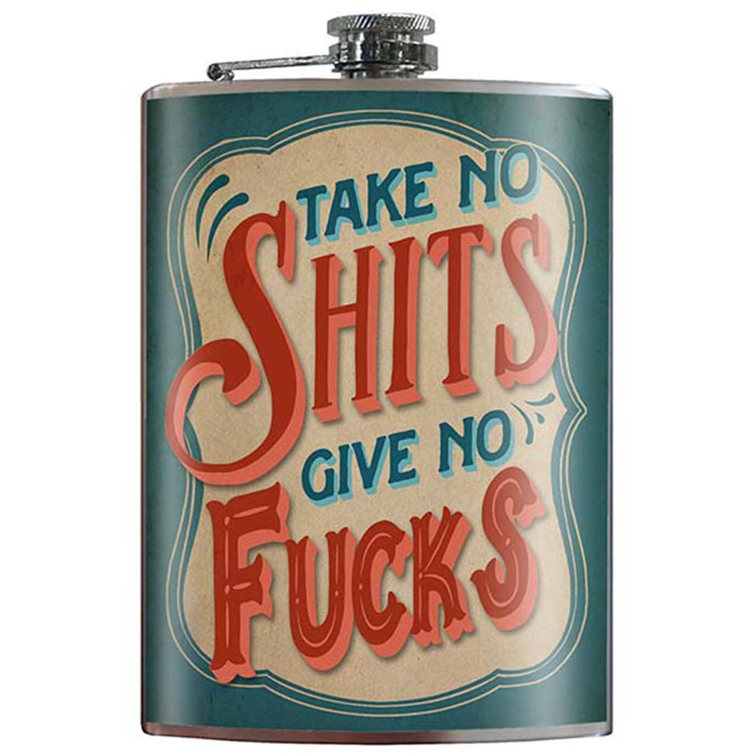 Take No Shits Hip Flask