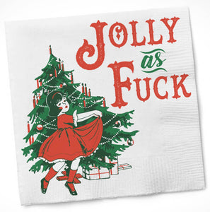 Jolly As Fuck Cocktail Napkins