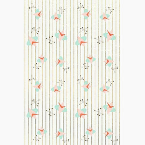 Mid Century Cosmic Gift Wrapping Paper White