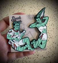 Load image into Gallery viewer, Sweet Siren We&#39;re Alive Horror Monster Couple Enamel Pin Set
