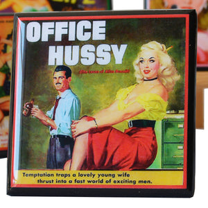 Office Hussy Pulp Fiction Coaster