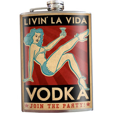 Load image into Gallery viewer, Livin&#39; La Vida Vodca Hip Flask
