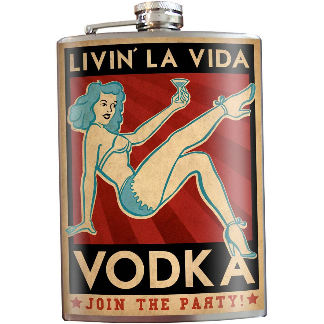 Livin' La Vida Vodca Hip Flask