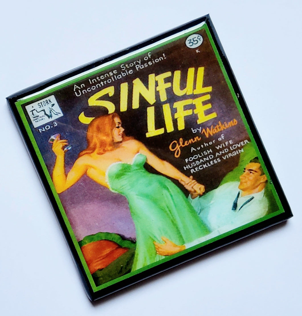 Sinful Life Pulp Coaster