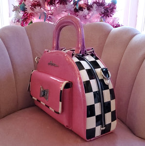 Astro Bettie Starlite Cotton Candy & Checkerboard Handbag