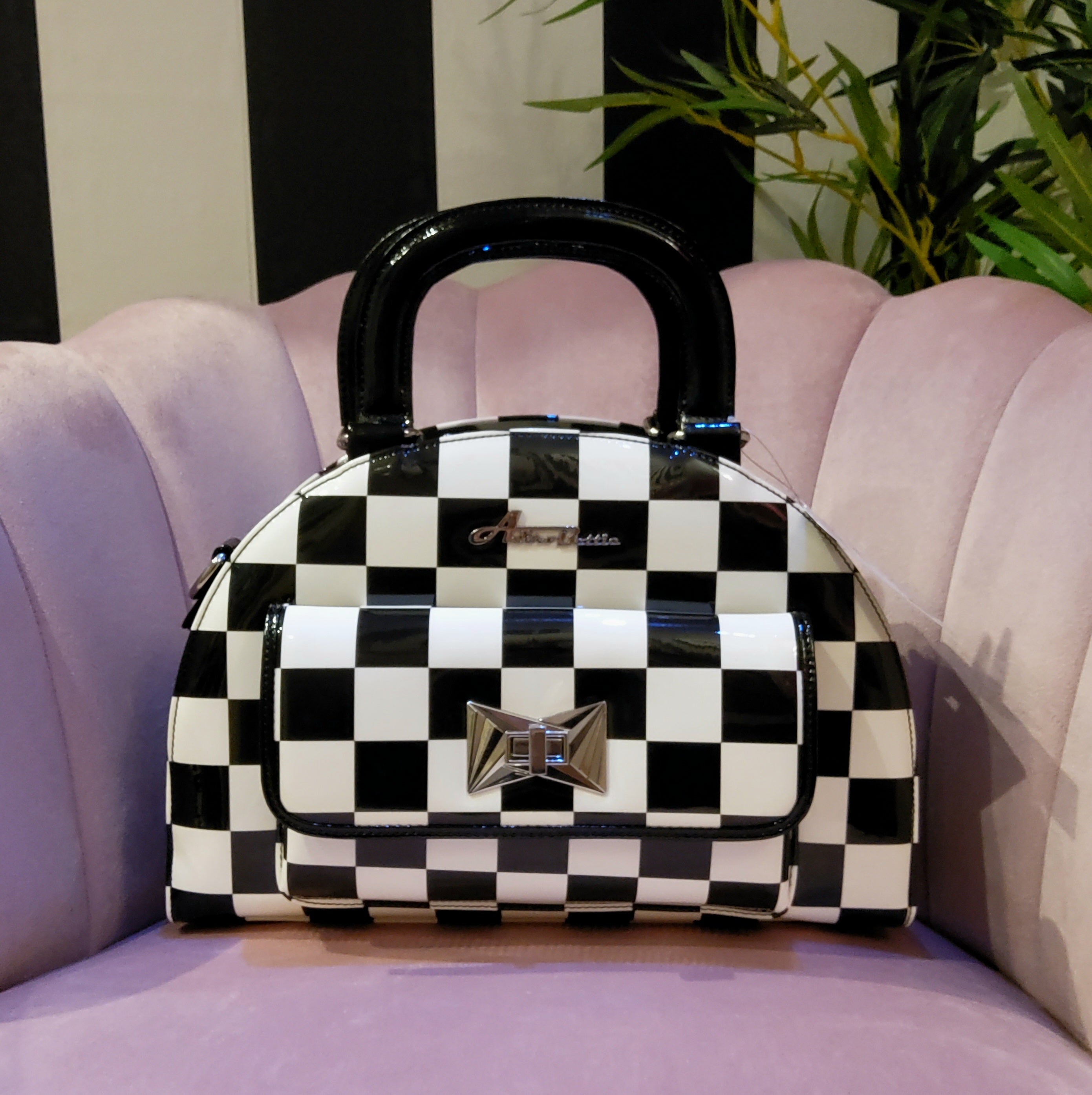 Amazon.com: Black and White Checkerboard Pattern Checkered Tote Bag :  Clothing, Shoes & Jewelry