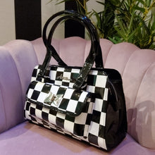 Load image into Gallery viewer, Astro Bettie Cosmo Checkerboard Handbag
