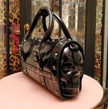 Load image into Gallery viewer, Unique Double Skull &amp; Stud Handbag
