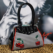 Load image into Gallery viewer, Banned Rockabilly Cherry Handbag
