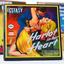 Load image into Gallery viewer, Harlot In Her Heart Pulp Fiction Coaster
