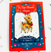 Load image into Gallery viewer, Vintage Deer Christmas Brooch
