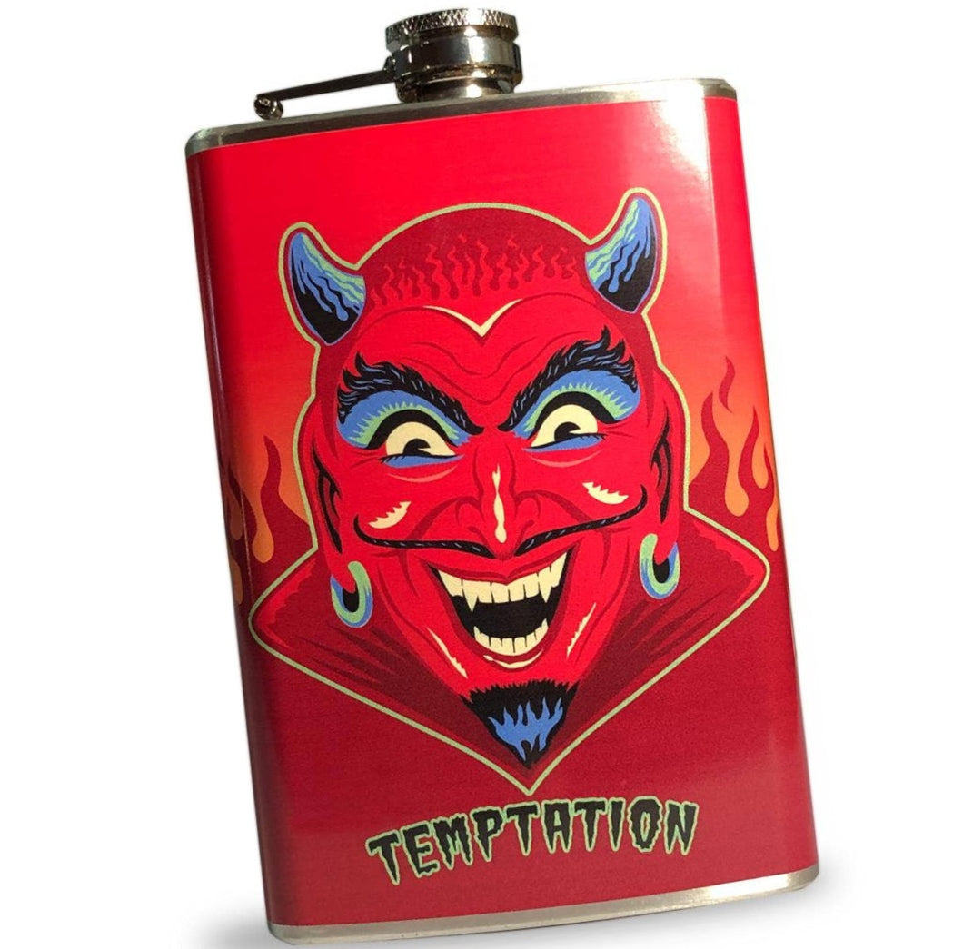 Devil Temptation Hip Flask