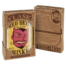 Load image into Gallery viewer, Red Devil Whisky Hip Flask
