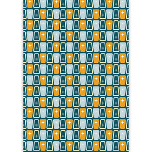 Mid Century Geometric Gift Wrapping Paper