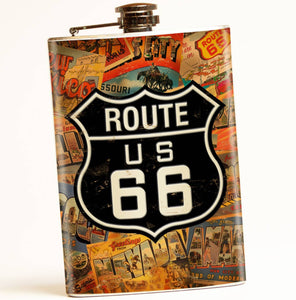 Route 66 Hip Flask